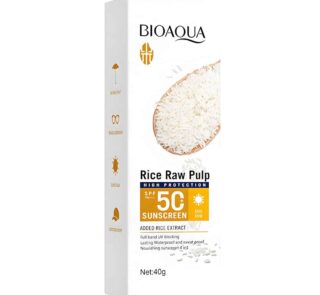 BIOAQUA Rice Raw Pulp Sunscreen SPF 50 + PA+++ UVA UVB 40g