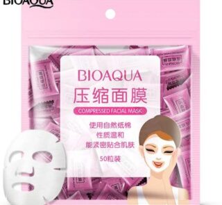 Bioaqua Compressed Facial Tablet Face Sheet Mask 50pcs Pack