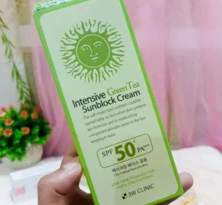 3W Clinic Intensive Green Tea Sunblock Cream 70ml