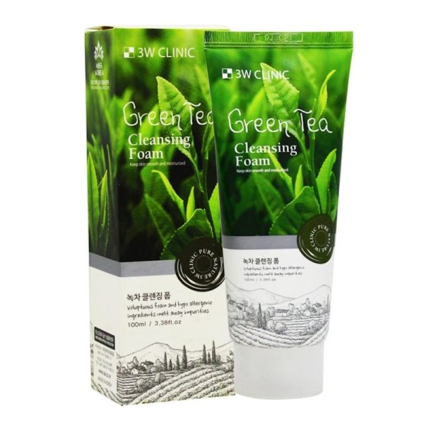 3W Clinic Green Tea Foam Cleansing – 100ml
