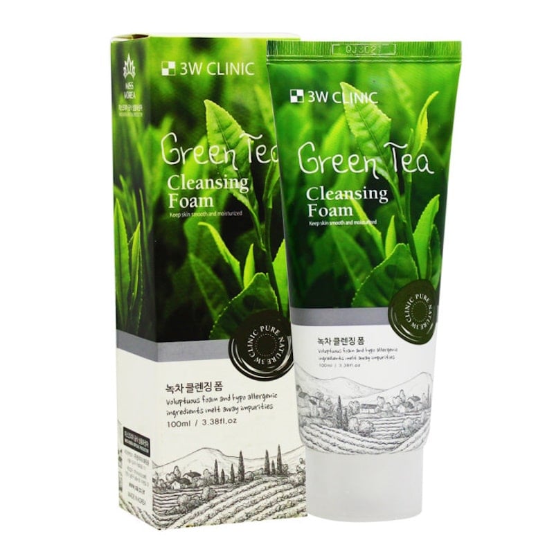 3W Clinic Green Tea Foam Cleansing – 100ml 3W Clinic Green Tea Foam Cleansing – 100ml
