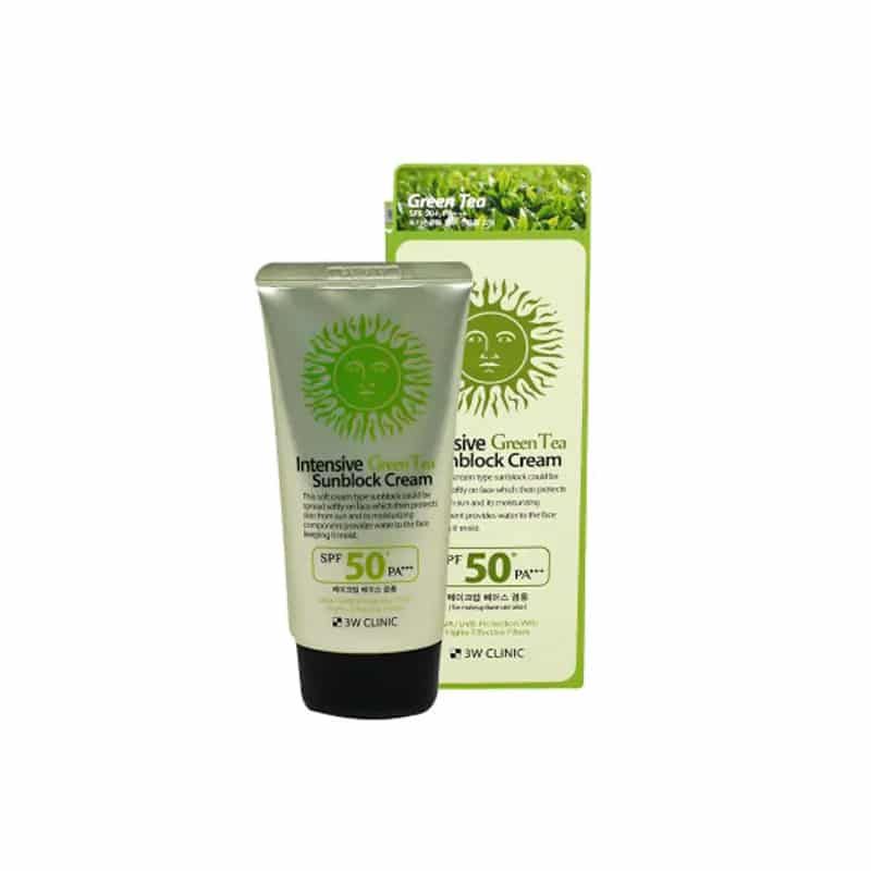 3W Clinic Intensive Green Tea Sunblock Cream 70ml 3W Clinic Intensive Green Tea Sunblock Cream 70ml