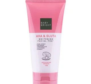 Baby Bright AHA & Gluta Whitening Facial Foam 120g