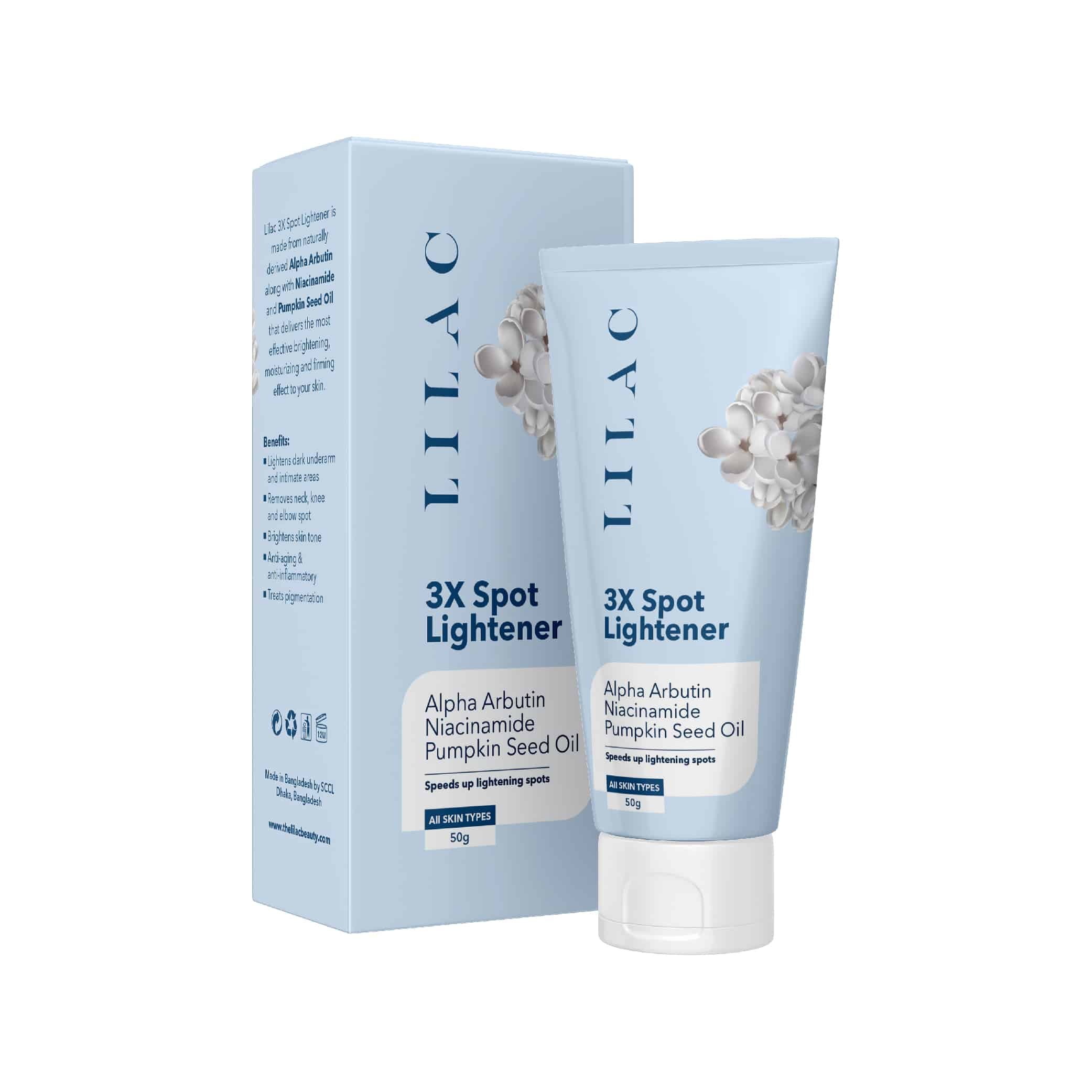 LILAC 3X Spot Lightener Cream – 50g LILAC 3X Spot Lightener Cream – 50g