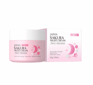Laikou Sakura Night Cream 30g Retinol + Niacinamide Moisturizing