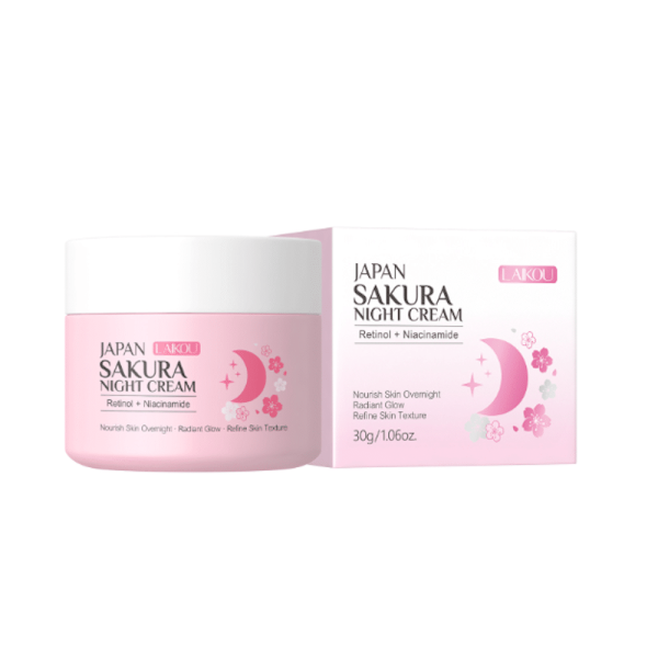 Laikou Sakura Night Cream 30g Retinol + Niacinamide Moisturizing