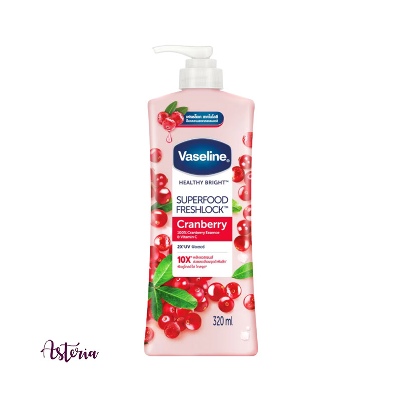 Vaseline Superfood Freshlock Cranberry Body Lotion – 320ml Vaseline Superfood Freshlock Cranberry Body Lotion – 320ml