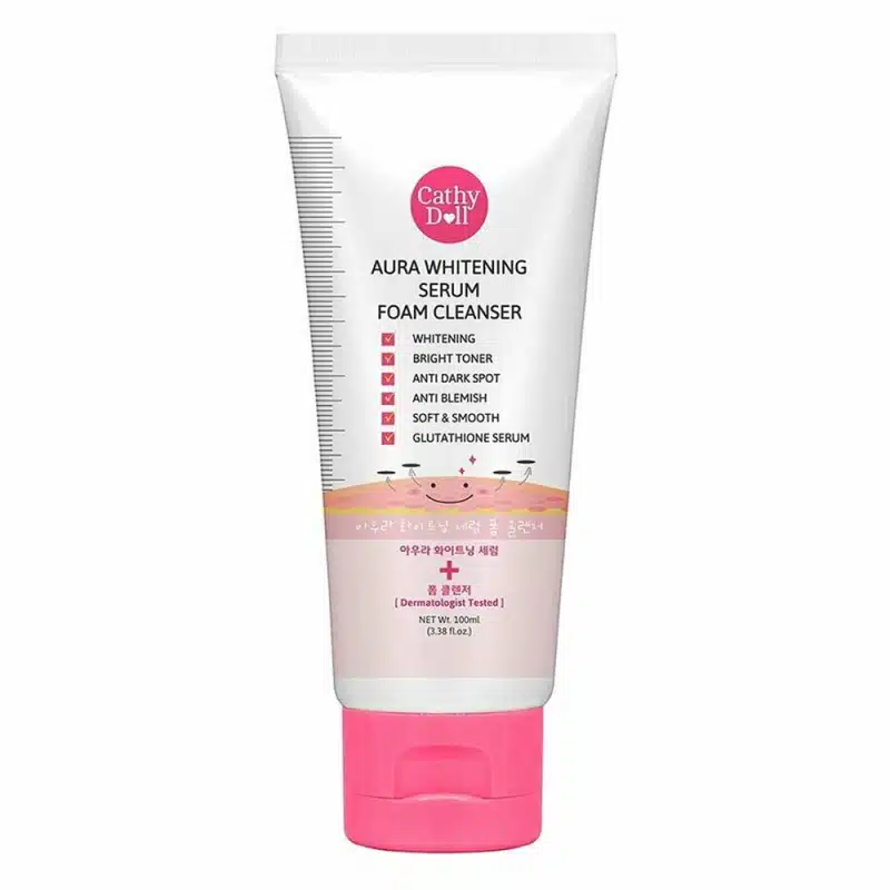 Cathy Doll Aura Whitening Serum Foam Cleanser – 100ml Cathy Doll Aura Whitening Serum Foam Cleanser – 100ml