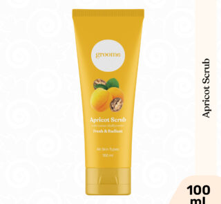 Groome Apricot Scrub – with Walnut Shell Powder