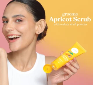 Groome Apricot Scrub – with Walnut Shell Powder
