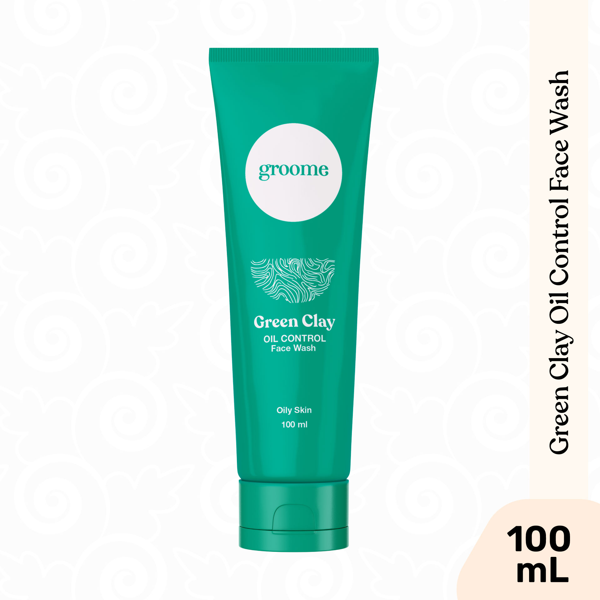 Groome Green Clay Oil Control Face Wash 100ml Groome Green Clay Oil Control Face Wash 100ml