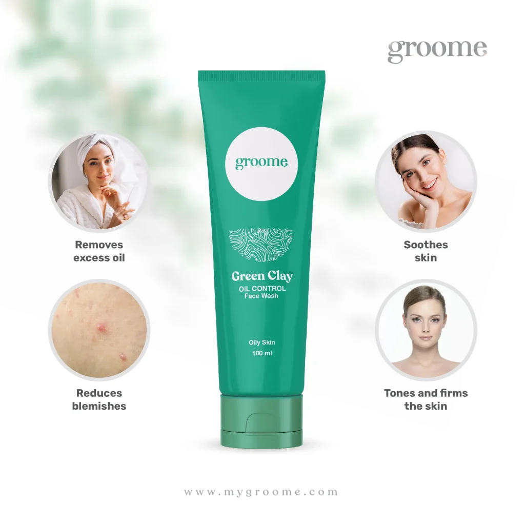 Groome Green Clay Face Wash