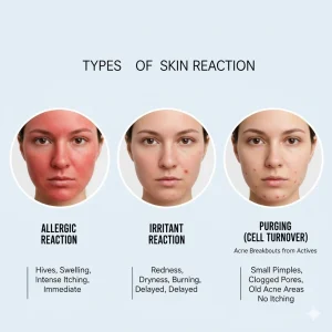 স্কিন কেয়ার প্রোডাক্ট ব্যবহারের পর হঠাৎ র‍্যাশ উঠলে