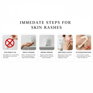 স্কিন কেয়ার প্রোডাক্ট ব্যবহারের পর হঠাৎ র‍্যাশ উঠলে