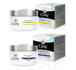 Olay Natural Aura Night Cream & Day Cream SPF 15