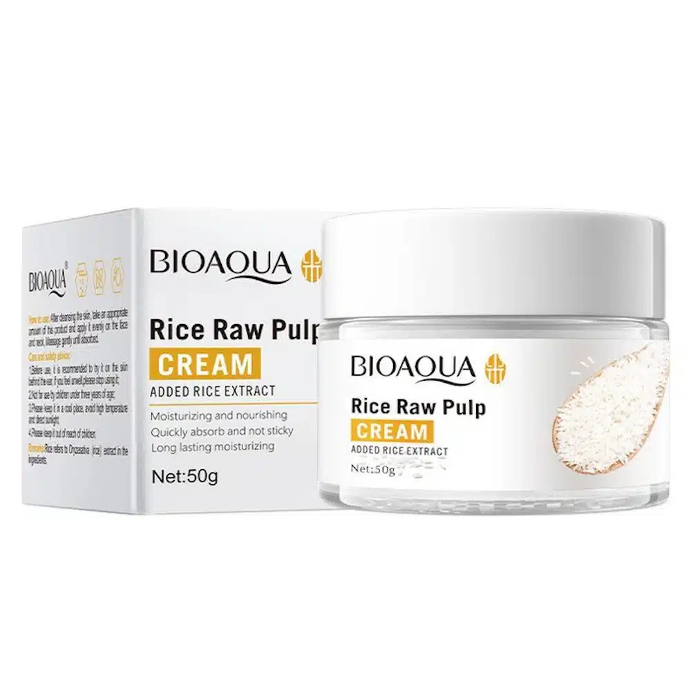 BIOAQUA-Rice-Raw-Pulp-Face-Cream-50g.webp BIOAQUA Rice Raw Pulp Face Cream – 50g - Image 1