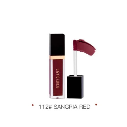 Beauty Glazed Matte Liquide Lipstick Singria Red 112