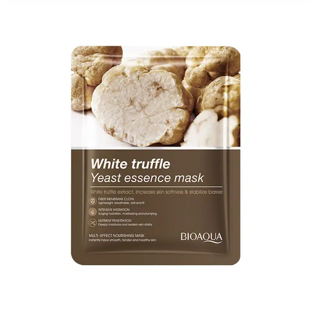 Bioaqua-White-Truffle-Yeast-Essence-Mask-25g.webp Bioaqua White Truffle Yeast Essence Sheet Mask 25g - Image 1