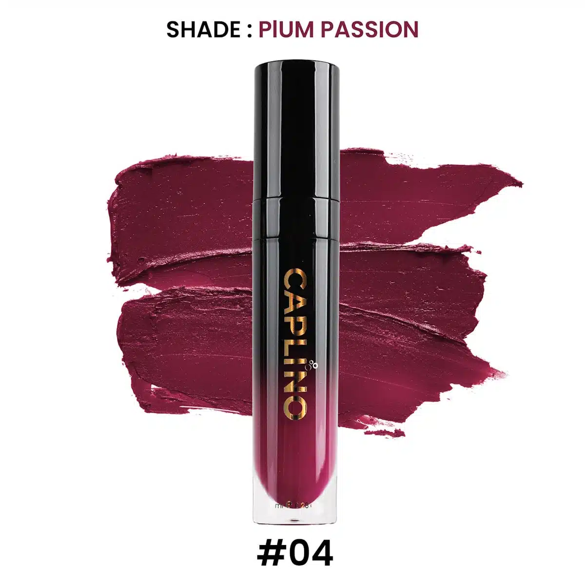 CAPLINO Liquid Matte Lipstick – Plum Passion 04 CAPLINO Liquid Matte Lipstick – Plum Passion 04