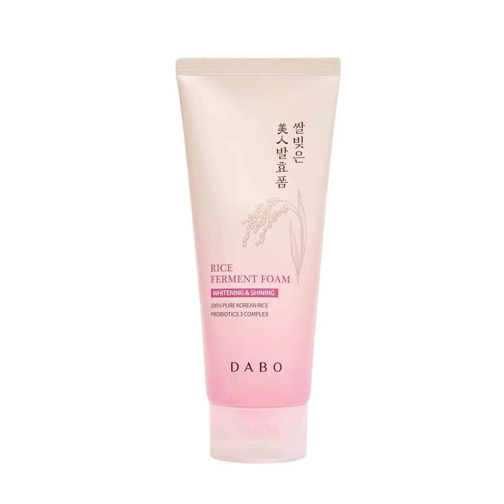 Dabo-Rice-Ferment-Foam-Whitening-Shining-180ml-1.jpg Dabo Rice Whitening Face Wash Shining Ferment Foam 180ml - Image 1
