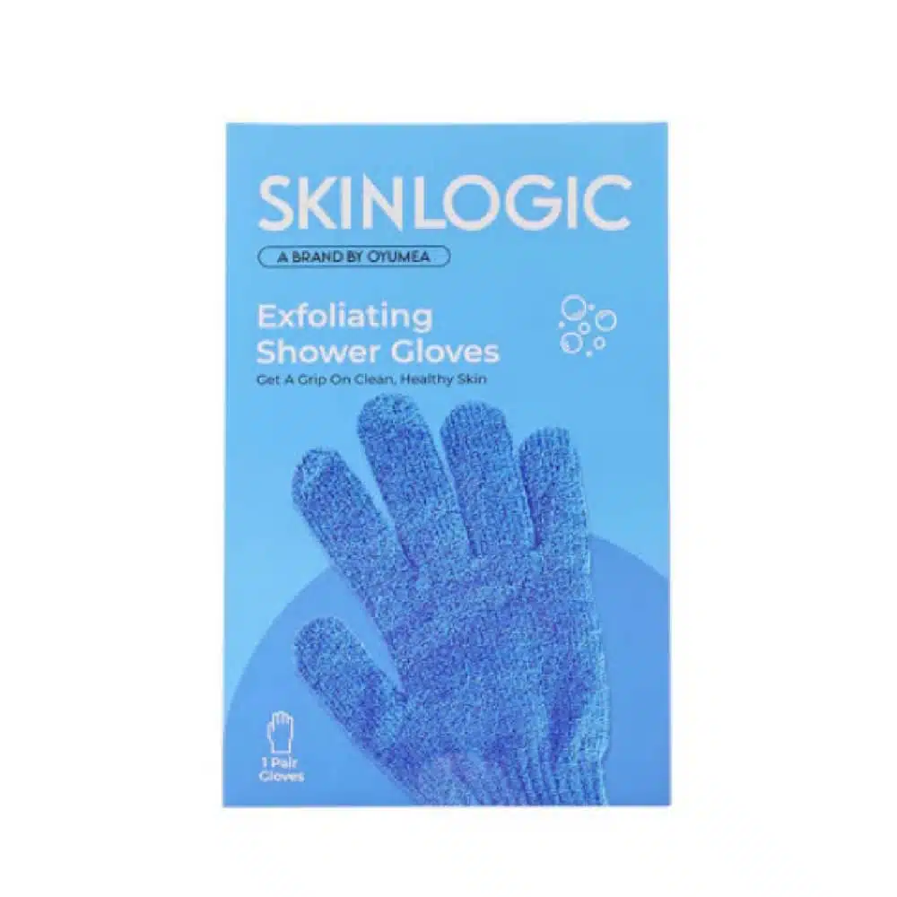 SKINLOGIC Exfoliating Body Gloves 1 Pair Blue SKINLOGIC Exfoliating Body Gloves 1 Pair Blue