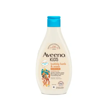 Aveeno Kids Bubble Bath & Wash for Sensitive Skin – 250ml