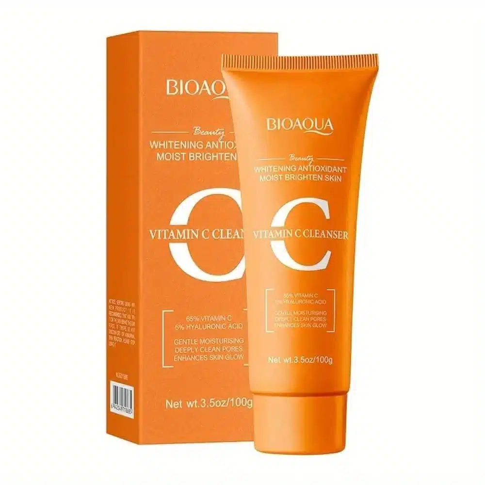 bioaqua-whitening-vitamin-c-cleanser.webp BIOAQUA Whitening Antioxidant Vitamin C Facial Cleanser 100g - Image 1