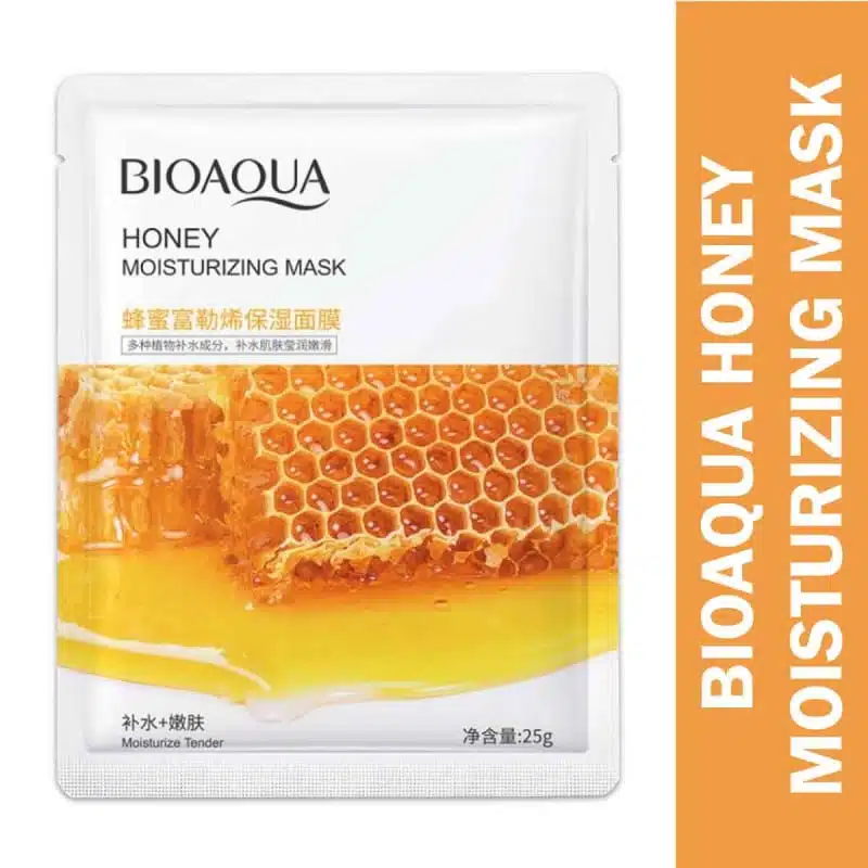 honey-moisturizing-mask.webp Bioaqua Honey Moisturizing Sheet Mask – 25g - Image 1