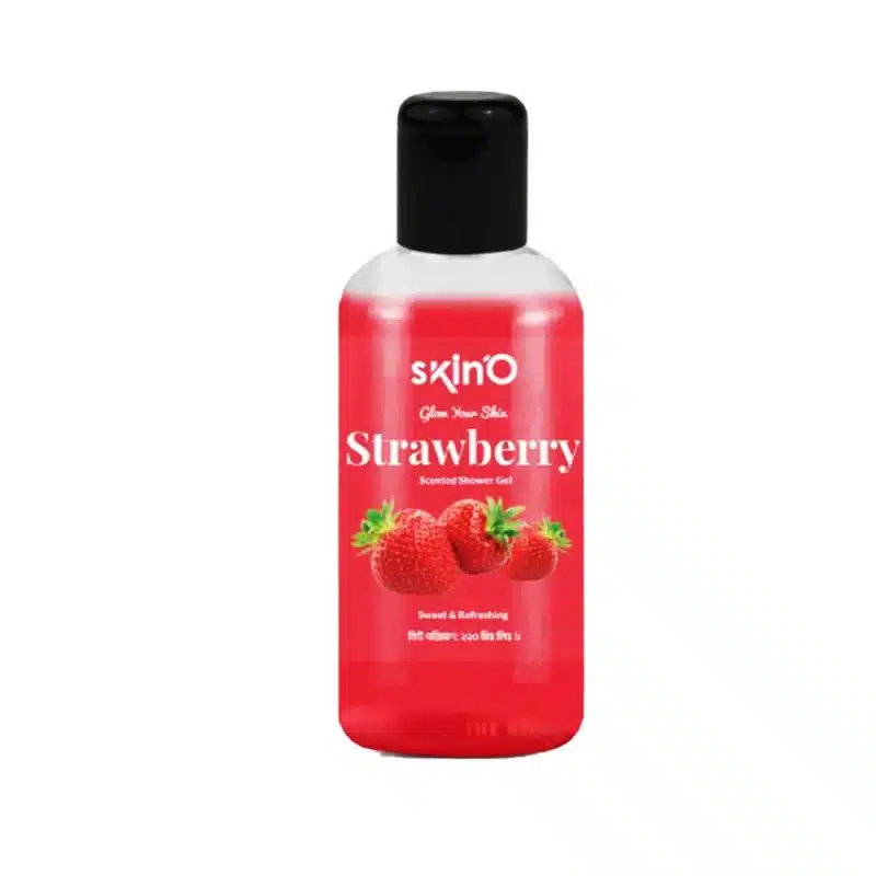 photo_2024-07-16_18-49-41.webp SkinO Strawberry Scented Shower Gel 220ml - Image 1