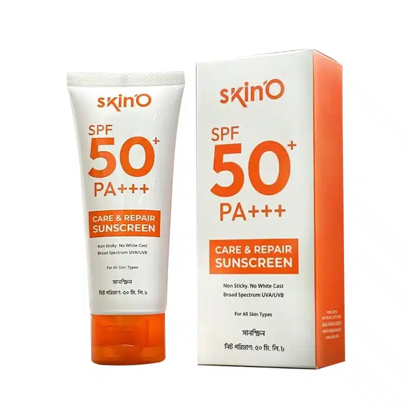skinO-Care-and-Repair-Sunscreen.webp skinO Care and Repair Sunscreen with SPF 50+ PA +++ - Image 1